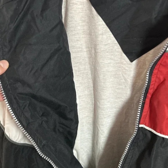 Vtg 90s Perry Ellis Logo Windbreaker Jacket, Lined Dad Full Zip XXL - Picture 6 of 7